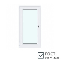 Пластиковое окно VEKA WHS 60 900х600 мм 1 створка левая поворотно-откидная однокамерное - фото 1