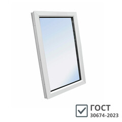 Пластиковое окно VEKA WHS 60 1160х800 мм 1 створка глухая с одним стеклом - фото 1