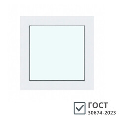Пластиковое окно VEKA WHS 60 900х900 мм 1 створка глухая с одним стеклом - фото 1