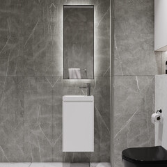 Панель композитная Ceramin 1180х392х3 мм Classen сатин marmi magallan grey 3,7 кв.м (8 шт.) - фото 3