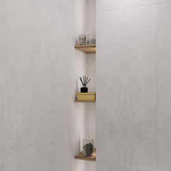 Панель композитная SPC 1200х600х2,5 мм Stella Novita Wall сатин северное сияние 2,88 кв.м (4 шт.) - фото 2