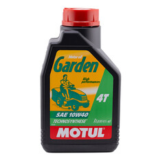 Масло для 4-тактных двигателей Motul Garden 4T 10W40 всесезонное синтетическое 1 л (MBK0037659)