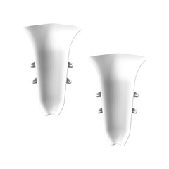 Изображение товара Угол внутренний Идеал Классик 55 мм белый S-профиль (2 шт.)