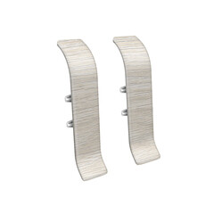 Соединитель Идеал Классик 55 мм ясень белый S-профиль (2 шт.) - фото 1