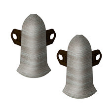 Угол наружный Идеал Классик 55 мм дуб пепельный S-профиль (2 шт.)