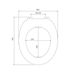 Сиденье для унитаза Iddis Optima Home полипропилен без микролифта (ID 01 061.1 bel) - фото 2