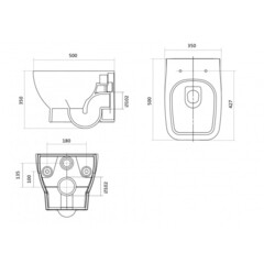 Комплект инсталляции Santek Нео с унитазом Santek с кнопкой белой и сиденьем микролифт (1.WH30.2.463) - фото 5