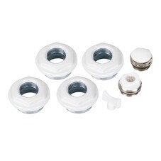 Набор присоединительный Royal Thermo 1" х 1/2" для радиатора белый 7 предметов (RT1/2W)