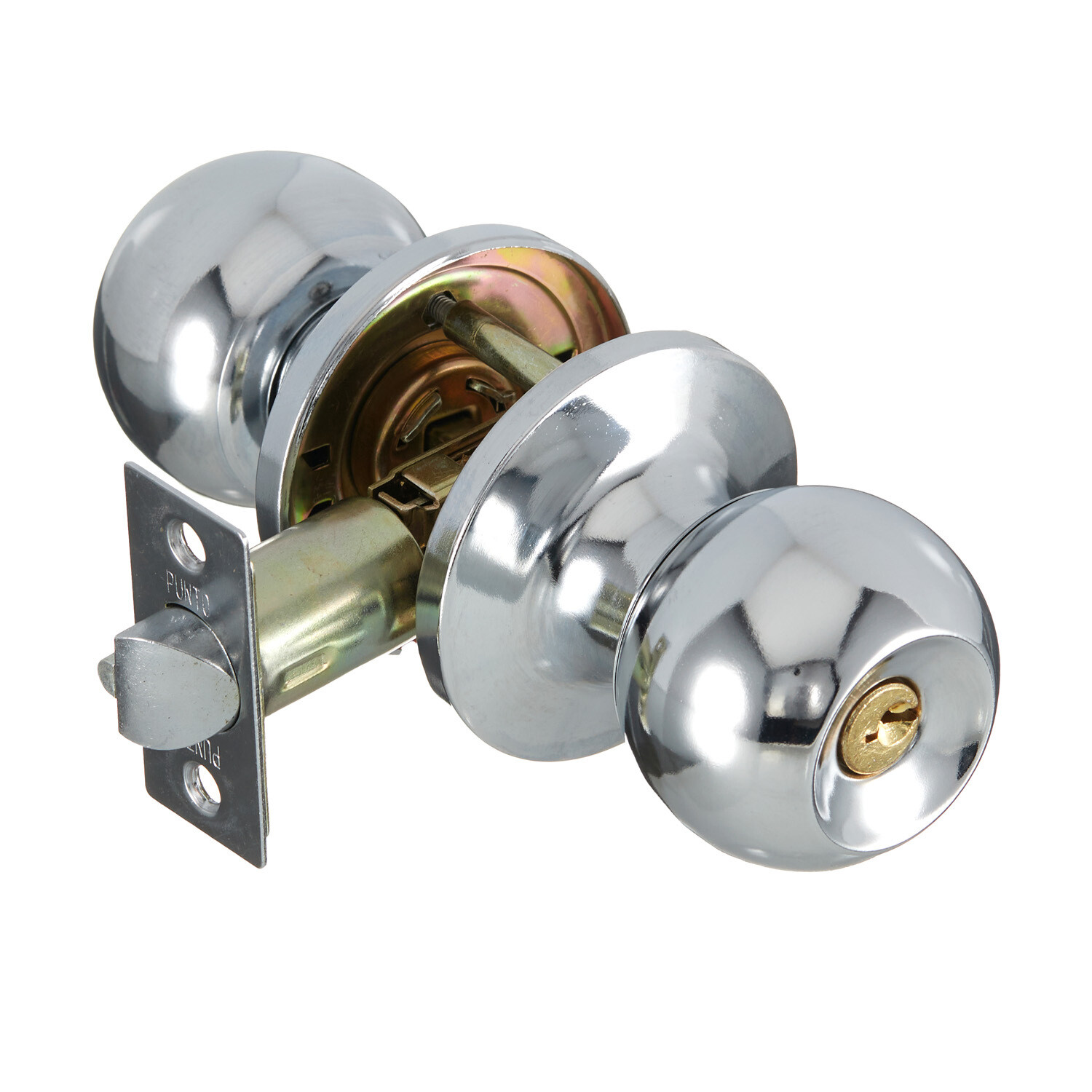 

Ручка-защелка Punto кноб 6072 CP-E с ключом и фиксатором хром