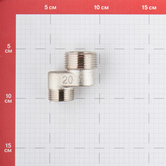 Эксцентрик Valtec 1 НР(ш) х 3/4 НР(ш) х 20 мм латунный (VTr.095.N.0605020) - фото 3