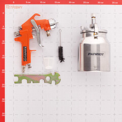 Краскопульт пневматический Patriot HVLP 1,8B 1/4 1 л (830901018) - фото 2