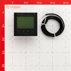 Терморегулятор сенсорный программируемый для теплого пола Теплолюкс Pontus WI FI черный с поддержкой Wi-Fi - фото 2