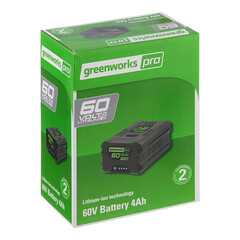 Аккумулятор Greenworks G60B4 60В 4Ач Li-lon (2918407) - фото 3