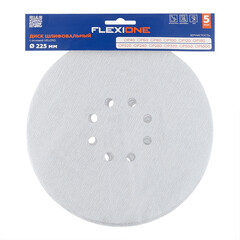Диск шлифовальный Flexione Velcro d225 мм P240 на липучку тканевая основа (5 шт.) (50002035) - фото 3