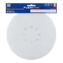 Диск шлифовальный Flexione Velcro d225 мм P120 на липучку тканевая основа (5 шт.) (50001735) - фото 3