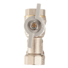 Кран шаровой латунный СТМ 1/2 ВР(г) х 1/2 ВР(г) бабочка с фильтром прямой - фото 5