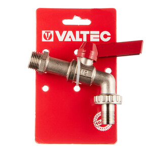 Кран шаровой латунный Valtec 1/2 НР(ш) х 1/2 НР(ш) ручка со штуцером угловой (VT.051.N.04) — купить в Москве: цены, характеристики, отзывы и фото в интернет-магазине Петрович.