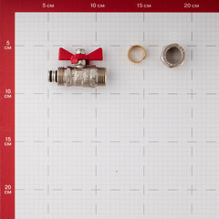 Кран шаровой латунный Valtec 16 обж(ц) х 1/2 НР(ш) для металлопластиковых труб бабочка прямой (VT.341.N.1604) - фото 4