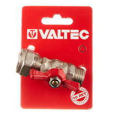 Кран шаровой латунный Valtec 16 обж(ц) х 1/2 НР(ш) для металлопластиковых труб бабочка прямой (VT.341.N.1604) - фото 3