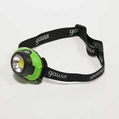 Фонарь налобный Gauss светодиодный 1 LED 3 Вт на батарейках AAA пластик 3 режима (GF302) - фото 8