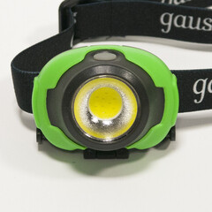 Фонарь налобный Gauss светодиодный 1 LED 3 Вт на батарейках AAA пластик 3 режима (GF302) - фото 10