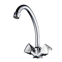 Изображение товара Смеситель для кухни РМС хром с высоким изливом двухвентильный (SL119-271)