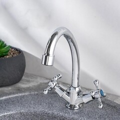 Смеситель для кухни РМС хром с высоким изливом двухвентильный (SL71-271F) - фото 5