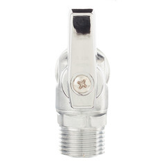 Кран шаровой латунный Valtec 3/4 НР(ш) х 1/2 НР(ш) к бытовой технике мини угловой (VT.392.N.05) - фото 5