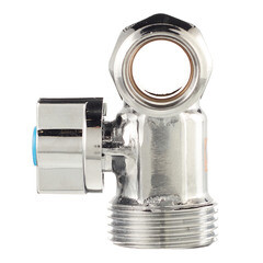 Кран шаровой латунный Valtec 1/2 ВР(г) х 3/4 НР(ш) х 1/2 НР(ш) к бытовой технике проходной бабочка трехходовой (VT.256.N.04) - фото 4