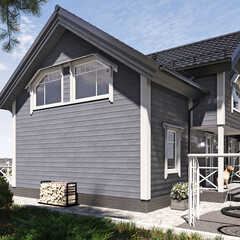 Сайдинг фиброцементный Fibra Plank 3000х200 мм графитовый серый - фото 6