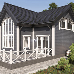 Сайдинг фиброцементный Fibra Plank 3000х200 мм графитовый серый - фото 4