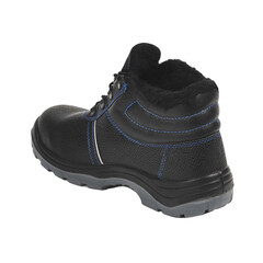 Ботинки рабочие кожаные утепленные с защитным композитным носком размер 44 черные Prosafe (14-1С_44) - фото 7