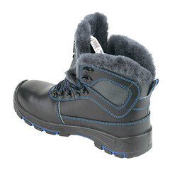 Ботинки рабочие кожаные утепленные с защитным подноском размер 43 черные Prosafe (740РКВНМ рф_43) - фото 8