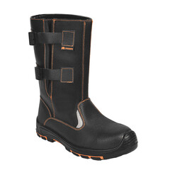 Сапоги рабочие кожаные с защитным композитным носком размер 42 черные Prosafe (8719РКВНМ-1) - фото 8