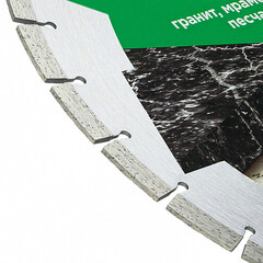 Диск алмазный по граниту Kronger Stone 350x25,4x3,8 мм сегментный мокрый/сухой рез (S200350) - фото 3