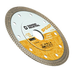 Диск алмазный по керамограниту Diamond Industrial Spider 125х22,2х1,2 мм турбо сухой рез - фото 5