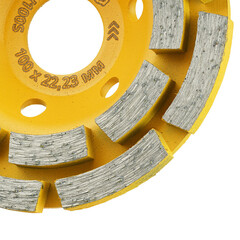 Чашка алмазная по бетону Diamond Industrial 100х22,23 мм двухрядная - фото 5