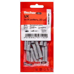 Дюбель универсальный Fischer UX 6x35 мм нейлон с буртом (20 шт.) - фото 2