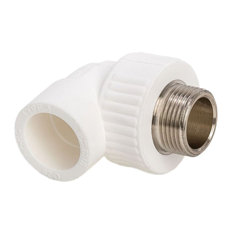 Изображение товара Угол полипропиленовый Lammin комбинированный 20 мм х 1/2 НР(ш)