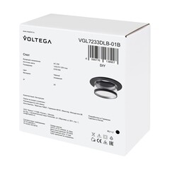 Светильник встраиваемый GU10 черный 10 Вт IP20 Voltega VGL (VGL7233DLB-01B) - фото 4