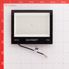 Прожектор светодиодный Онлайт OFL 4000К 100 Вт IP65 черный - фото 2