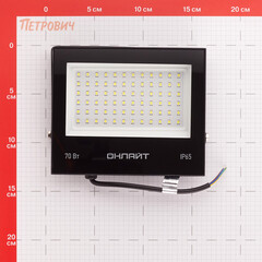 Прожектор светодиодный Онлайт OFL 6000К 70 Вт IP65 черный - фото 2