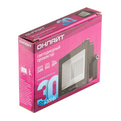 Прожектор светодиодный Онлайт OFL 6000К 30 Вт IP65 черный - фото 3