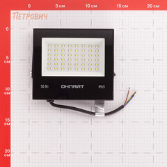Прожектор светодиодный Онлайт OFL 6000К 50 Вт IP65 черный - фото 2