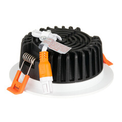 Светильник встраиваемый светодиодный белый 10 Вт 3000К IP44 Novotech Spot (357600) - фото 5