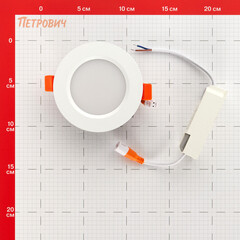 Светильник встраиваемый светодиодный белый 10 Вт 3000К IP44 Novotech Spot (357600) - фото 2