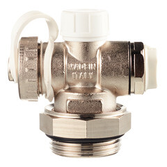 Фитинг 1" регулируемый концевой Stout с дренажным вентилем и ручным воздухоотводчиком (SMS-1000-020001) - фото 2