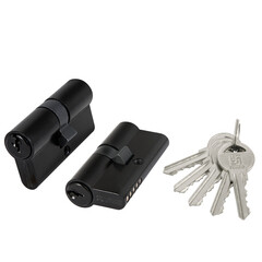 Цилиндр Fuaro 100 ZA 60 30х30 мм ключ/ключ черный