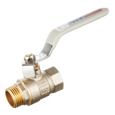 Кран шаровой латунный СТМ 1/2 ВР(г) х 1/2 НР(ш) ручка прямой