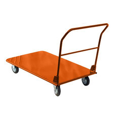 Тележка платформенная четырехколесная Строймаш 250 кг со складной ручкой (17040)